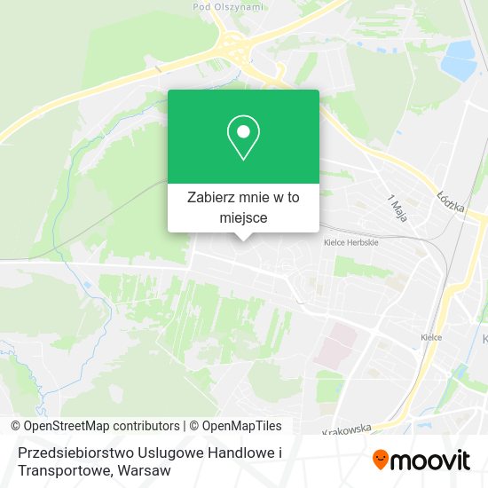 Mapa Przedsiebiorstwo Uslugowe Handlowe i Transportowe