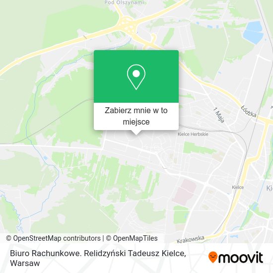 Mapa Biuro Rachunkowe. Relidzyński Tadeusz Kielce