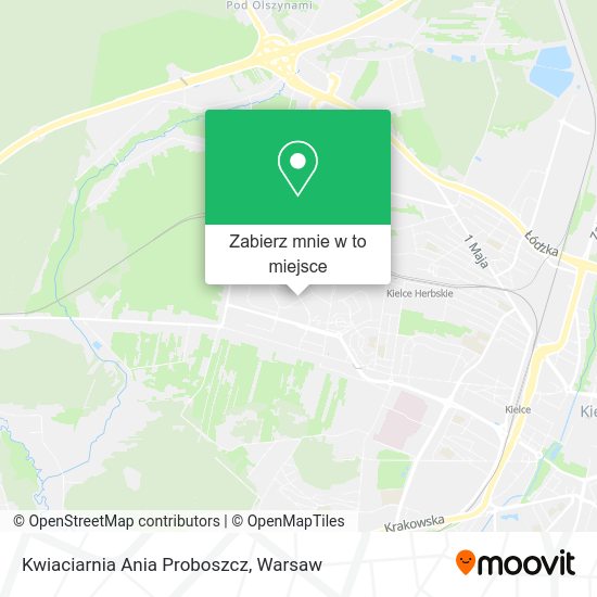 Mapa Kwiaciarnia Ania Proboszcz