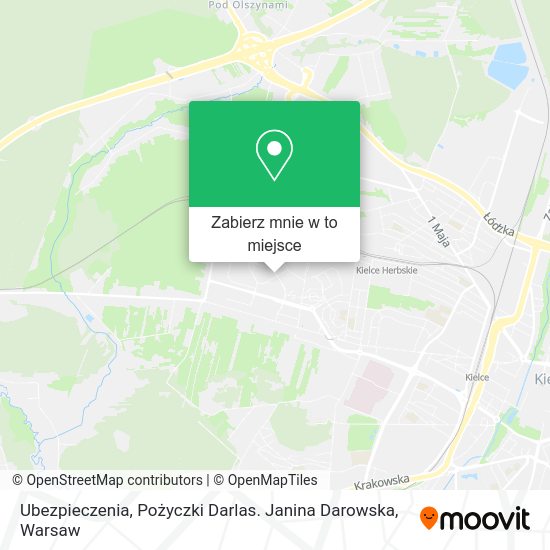 Mapa Ubezpieczenia, Pożyczki Darlas. Janina Darowska