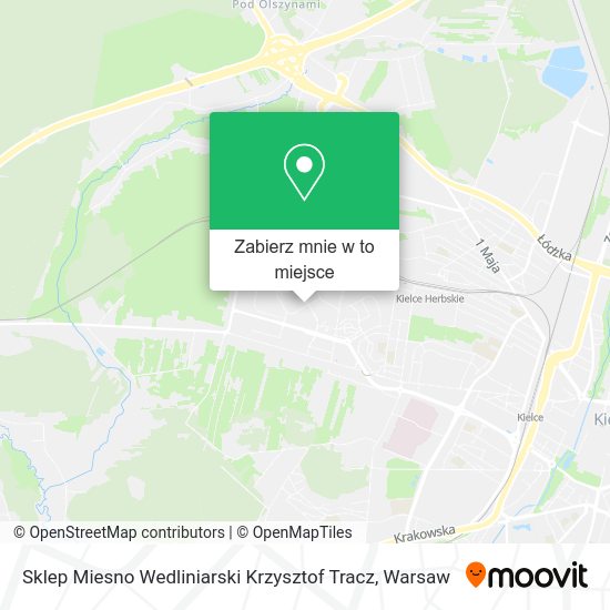 Mapa Sklep Miesno Wedliniarski Krzysztof Tracz