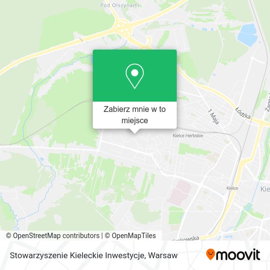 Mapa Stowarzyszenie Kieleckie Inwestycje