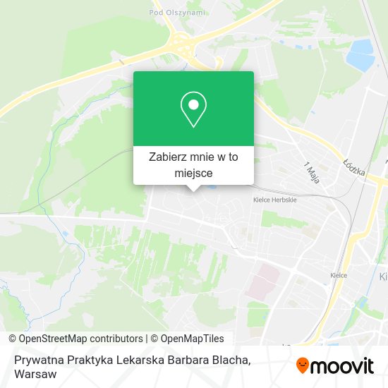 Mapa Prywatna Praktyka Lekarska Barbara Blacha