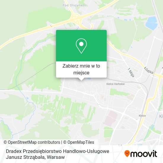 Mapa Dradex Przedsiębiorstwo Handlowo-Usługowe Janusz Strząbała