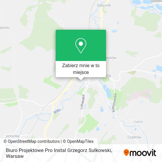 Mapa Biuro Projektowe Pro Instal Grzegorz Sułkowski