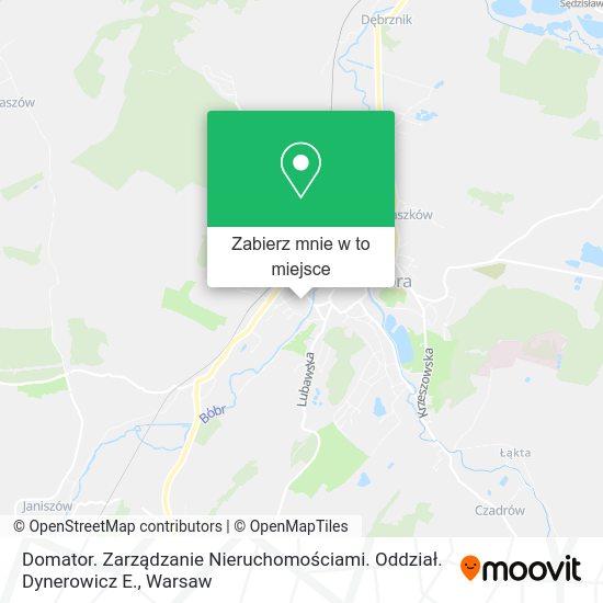 Mapa Domator. Zarządzanie Nieruchomościami. Oddział. Dynerowicz E.