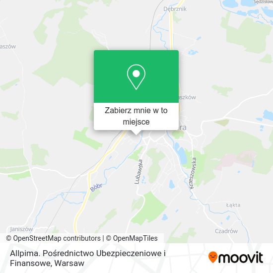 Mapa Allpima. Pośrednictwo Ubezpieczeniowe i Finansowe