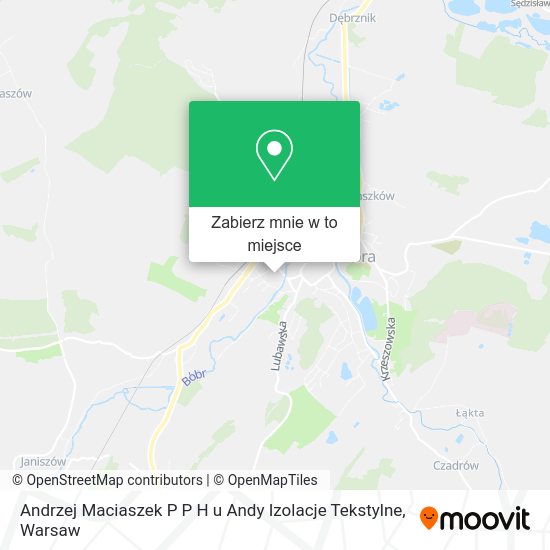 Mapa Andrzej Maciaszek P P H u Andy Izolacje Tekstylne