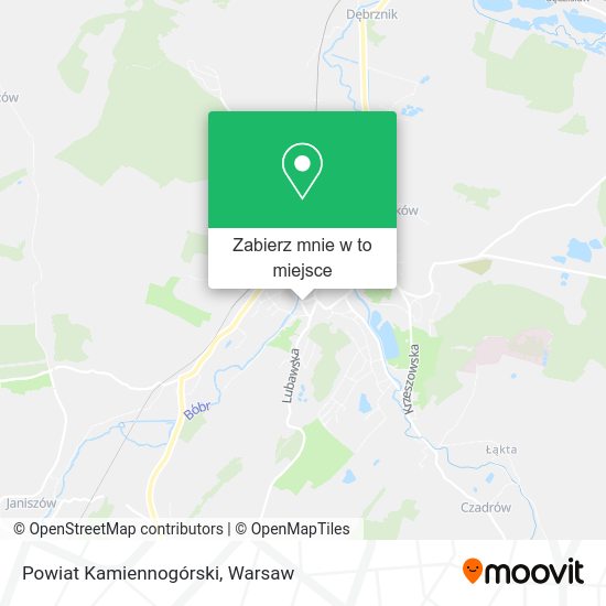 Mapa Powiat Kamiennogórski