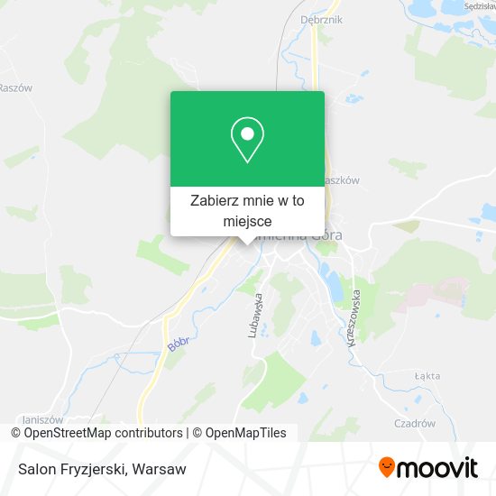 Mapa Salon Fryzjerski