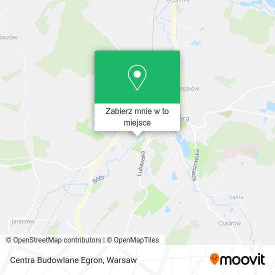 Mapa Centra Budowlane Egron