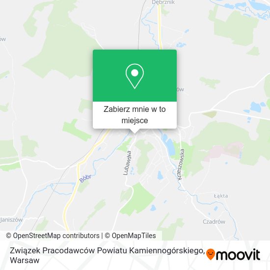 Mapa Związek Pracodawców Powiatu Kamiennogórskiego