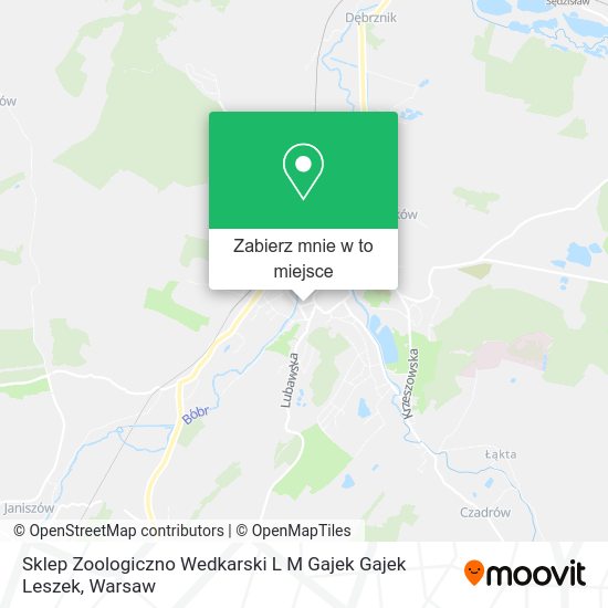 Mapa Sklep Zoologiczno Wedkarski L M Gajek Gajek Leszek