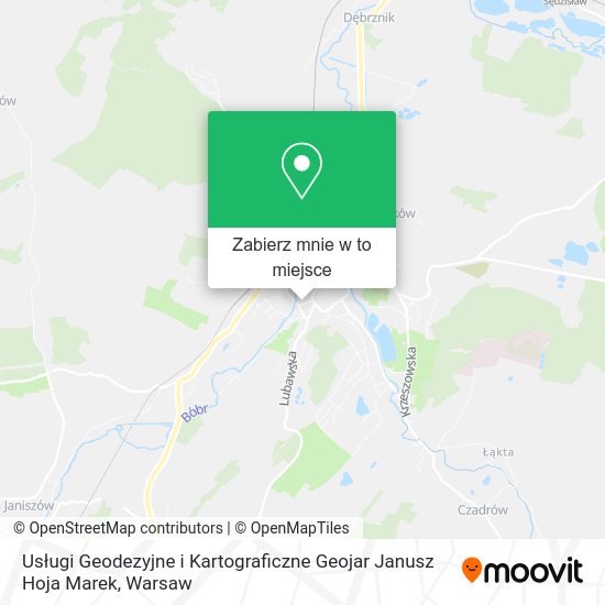 Mapa Usługi Geodezyjne i Kartograficzne Geojar Janusz Hoja Marek