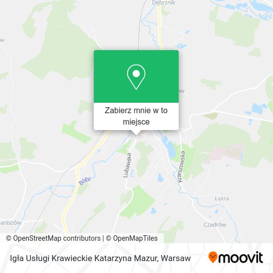 Mapa Igła Usługi Krawieckie Katarzyna Mazur