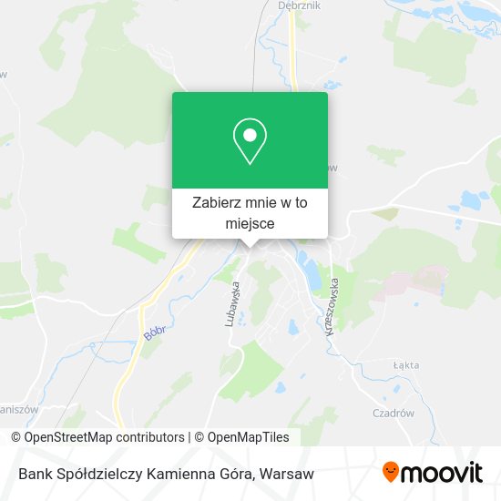 Mapa Bank Spółdzielczy Kamienna Góra