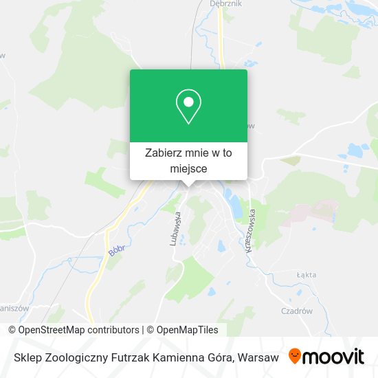 Mapa Sklep Zoologiczny Futrzak Kamienna Góra