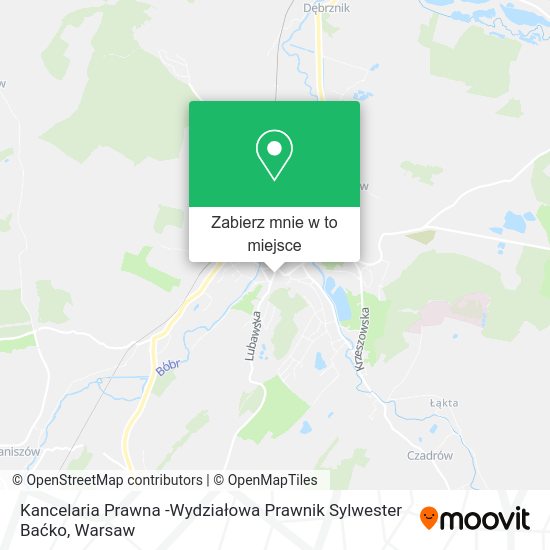 Mapa Kancelaria Prawna -Wydziałowa Prawnik Sylwester Baćko