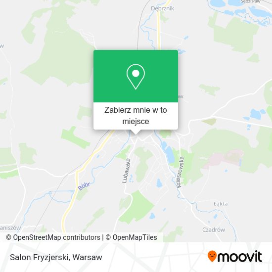 Mapa Salon Fryzjerski