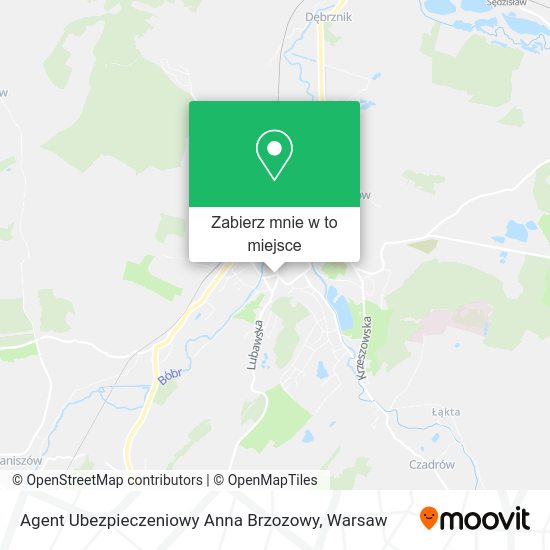 Mapa Agent Ubezpieczeniowy Anna Brzozowy