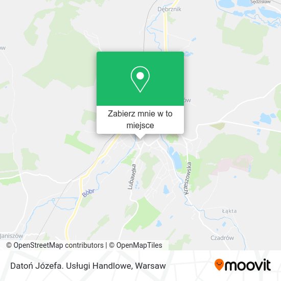Mapa Datoń Józefa. Usługi Handlowe