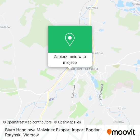 Mapa Biuro Handlowe Malwinex Eksport Import Bogdan Ratyński