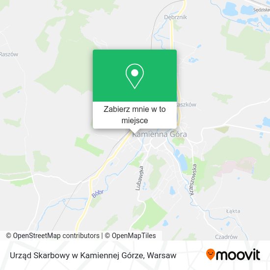 Mapa Urząd Skarbowy w Kamiennej Górze