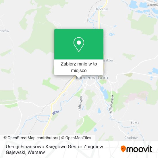 Mapa Usługi Finansowo Księgowe Gestor Zbigniew Gajewski