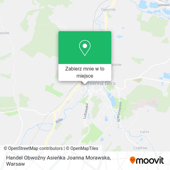 Mapa Handel Obwoźny Asieńka Joanna Morawska