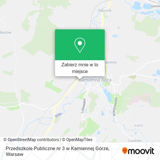 Mapa Przedszkole Publiczne nr 3 w Kamiennej Górze