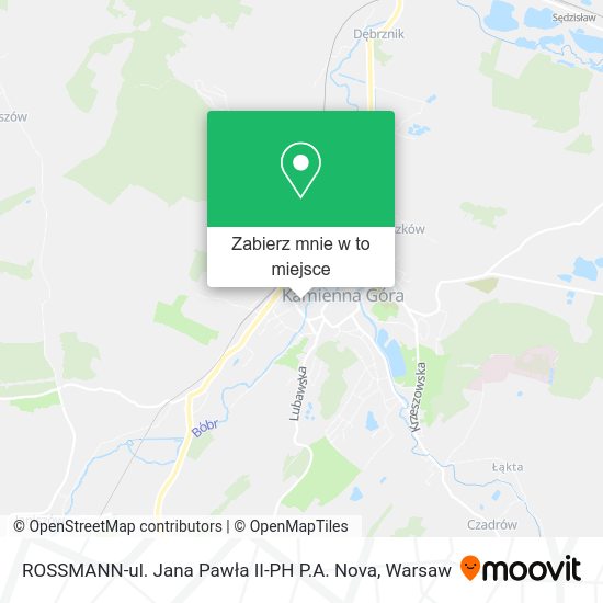 Mapa ROSSMANN-ul. Jana Pawła II-PH P.A. Nova