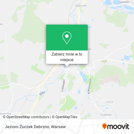 Mapa Jezioro Żuczek Debrzno