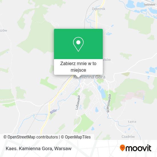 Mapa Kaes. Kamienna Gora