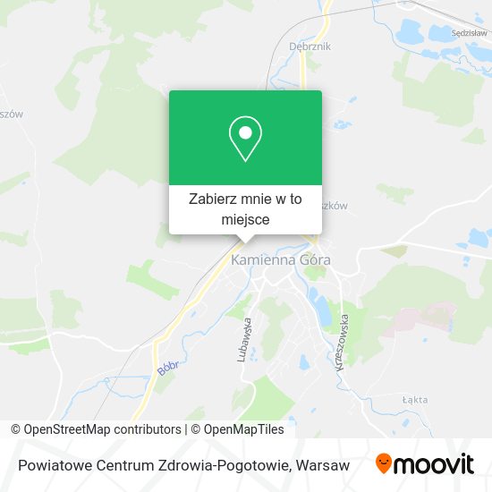 Mapa Powiatowe Centrum Zdrowia-Pogotowie