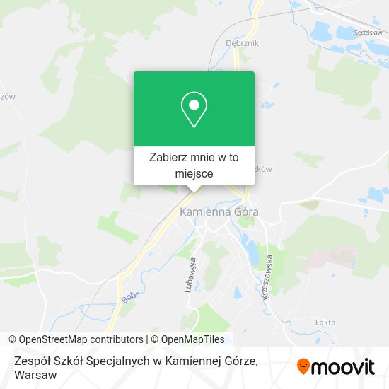 Mapa Zespół Szkół Specjalnych w Kamiennej Górze