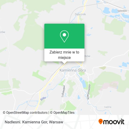 Mapa Nadlesni. Kamienna Gor