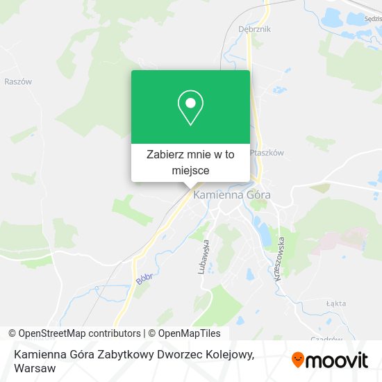 Mapa Kamienna Góra Zabytkowy Dworzec Kolejowy