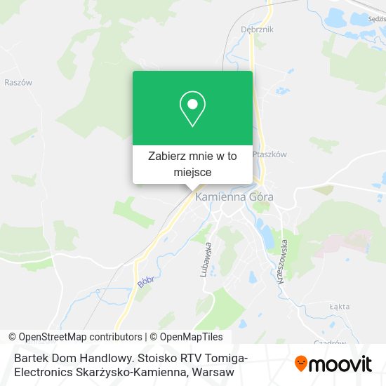 Mapa Bartek Dom Handlowy. Stoisko RTV Tomiga- Electronics Skarżysko-Kamienna