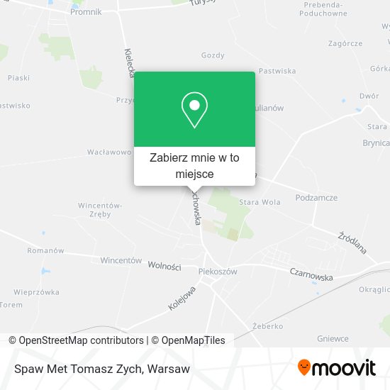 Mapa Spaw Met Tomasz Zych