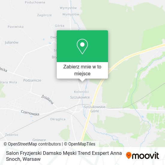 Mapa Salon Fryzjerski Damsko Męski Trend Exspert Anna Snoch