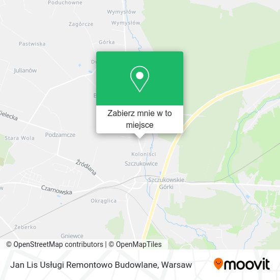 Mapa Jan Lis Usługi Remontowo Budowlane