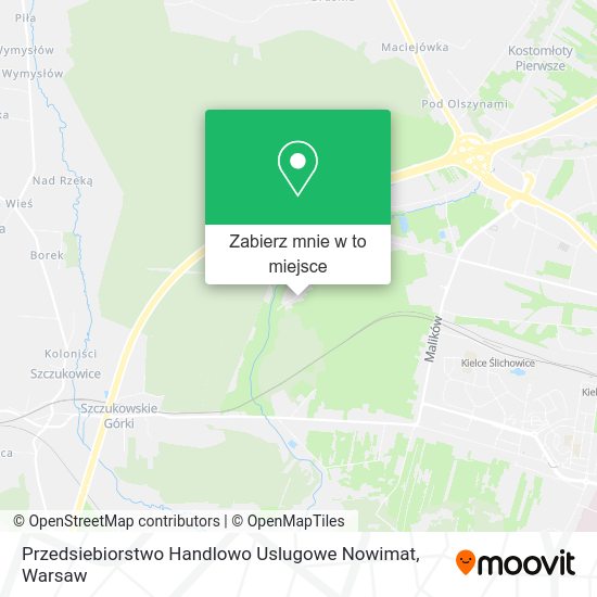 Mapa Przedsiebiorstwo Handlowo Uslugowe Nowimat