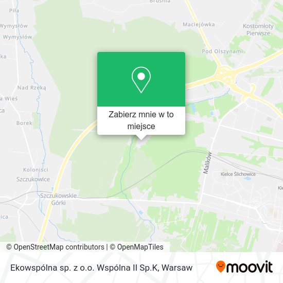 Mapa Ekowspólna sp. z o.o. Wspólna II Sp.K