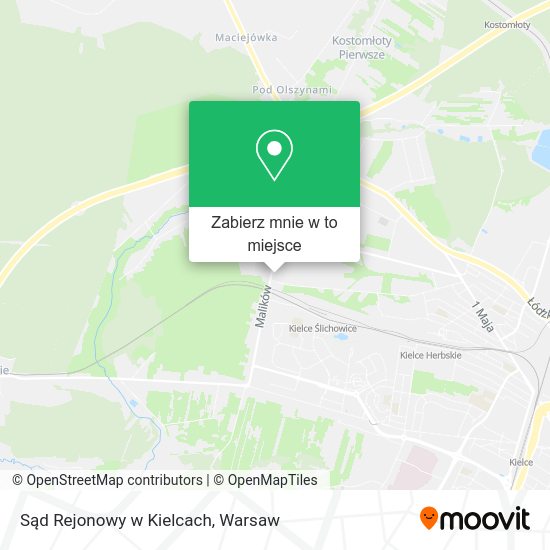 Mapa Sąd Rejonowy w Kielcach