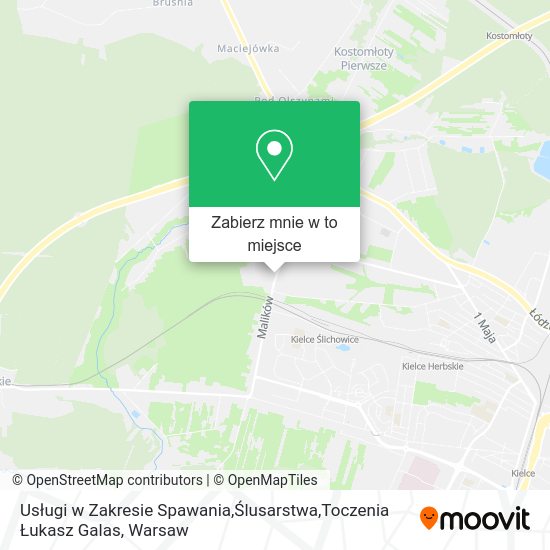 Mapa Usługi w Zakresie Spawania,Ślusarstwa,Toczenia Łukasz Galas