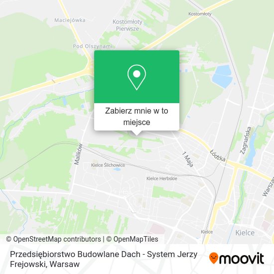 Mapa Przedsiębiorstwo Budowlane Dach - System Jerzy Frejowski