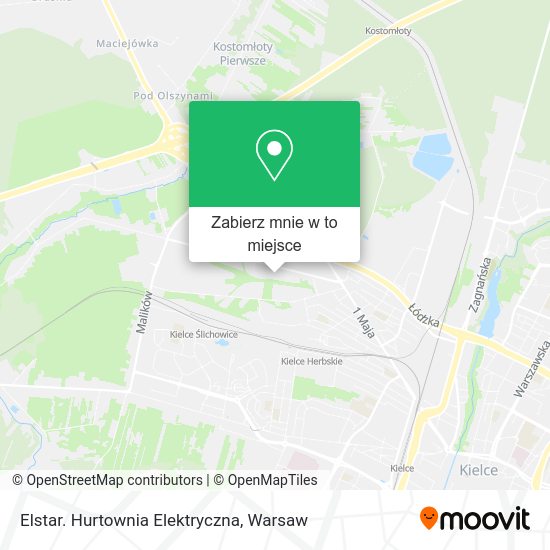 Mapa Elstar. Hurtownia Elektryczna