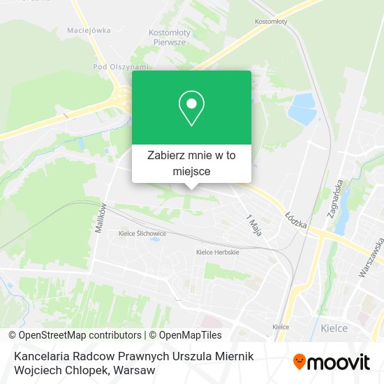 Mapa Kancelaria Radcow Prawnych Urszula Miernik Wojciech Chlopek