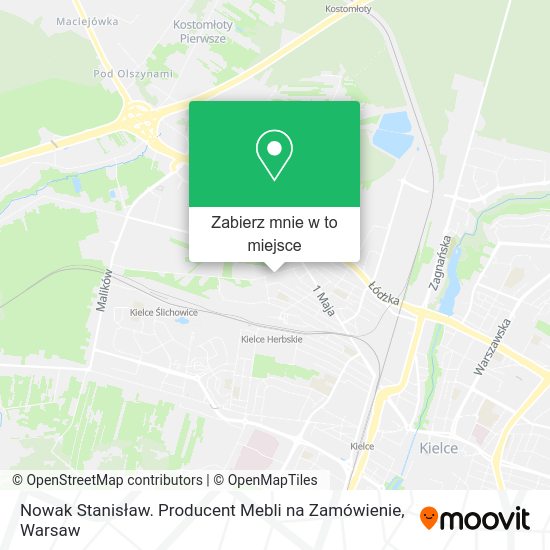 Mapa Nowak Stanisław. Producent Mebli na Zamówienie