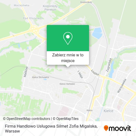 Mapa Firma Handlowo Usługowa Silmet Zofia Migalska